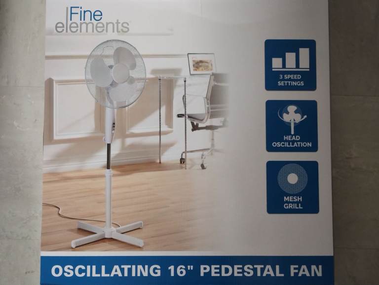 Pedestal Fan Oscillating Head - Brand New 
