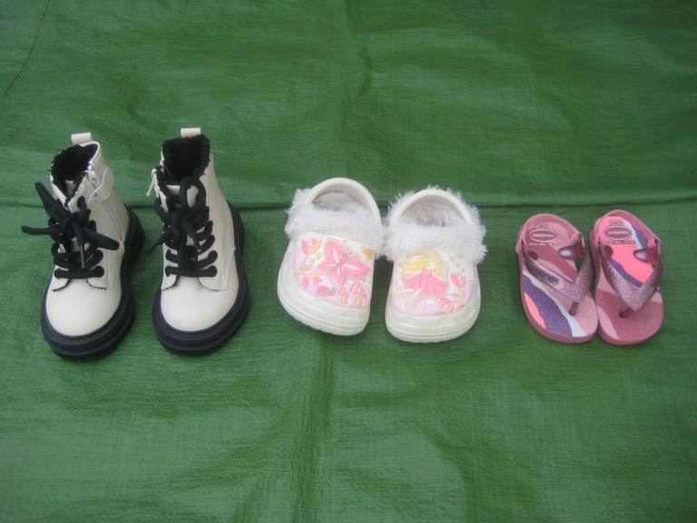 Ankle Boots, Sandals and Flip Flops All of Which Are UK Baby Size 3/Euro Size 19: SEE PRICES