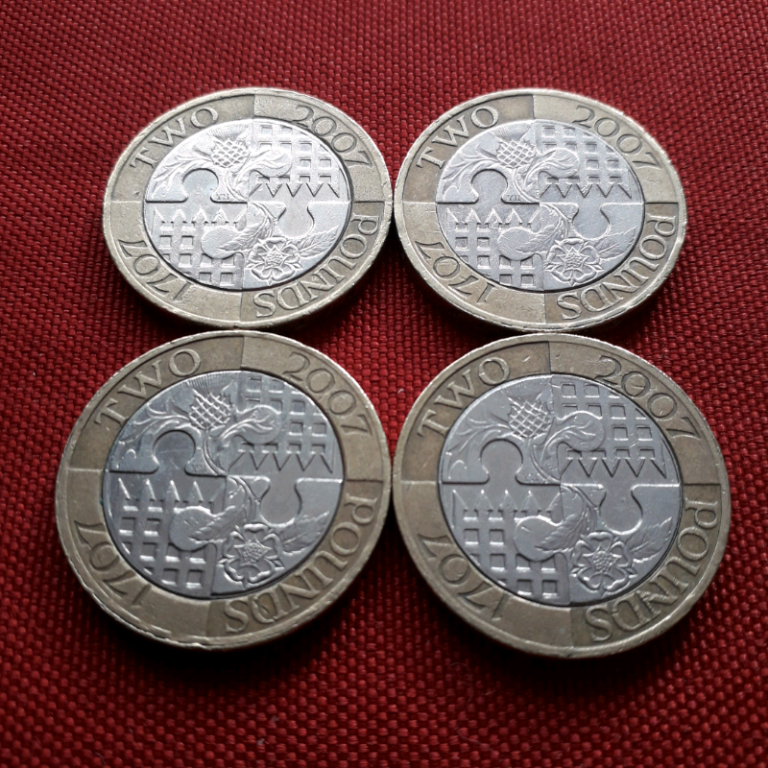 £2 2007 Act of Unification two pounds coin