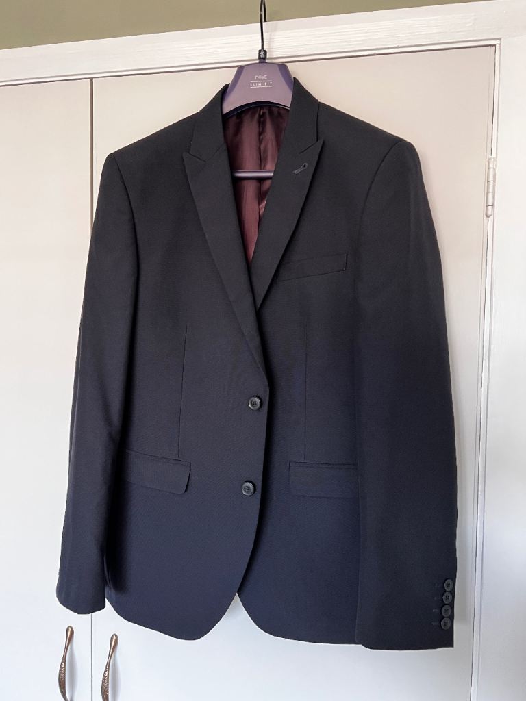 Next Slim Fit Navy Suit 40R with extra pair of trousers