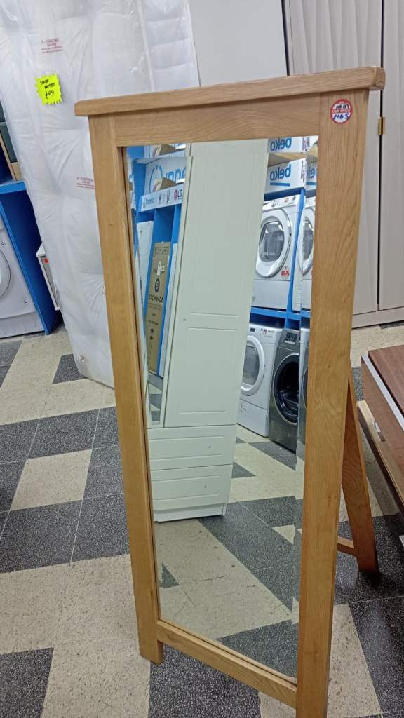 New Bespoke Solid Oak Freestanding Mirror 