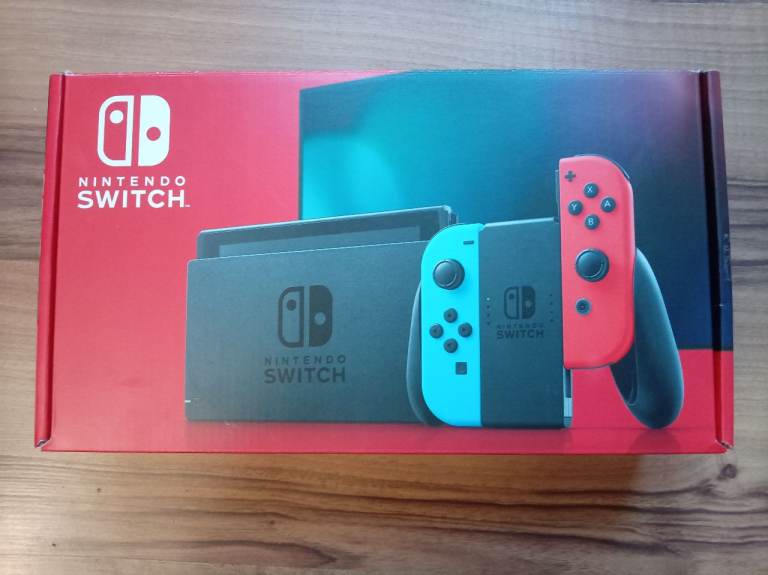 Boxed Nintendo Switch Console with Joy-Cons and Game 