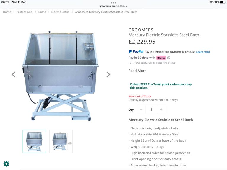 Dog bath (electric) dog cutting table hydraulic foot pump