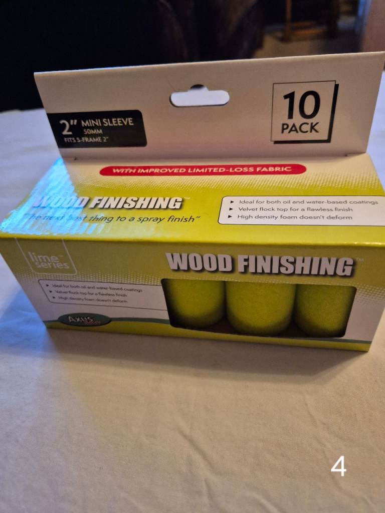 Mini roller sleeves for wood.