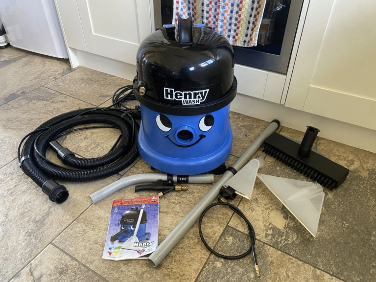 Henry Wash Carpet Cleaner - Blue, Excellent Condition