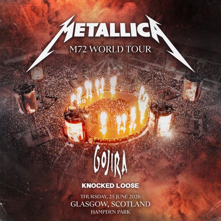 Metallica M72 World Tour Standing Tickets - Hampden Park, 25 June 2026