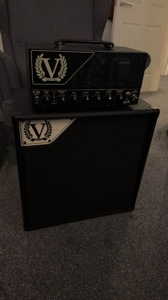 Victory V30 MKII head (“The Jack”) with matching Victory 1x12CB cabinet.