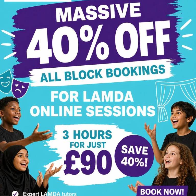 40% Off LAMDA Lessons - reserve your Half Term and Summer Spot NOW!!!!!