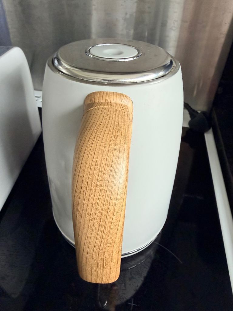 Next Kettle and Toaster Set - Grey and Wood Effect