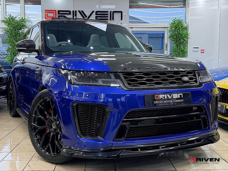 RANGE ROVER SPORT SVR + CARBON + 23 URBAN ALLOYS + PAN ROOF+ FREE DELIVERY 