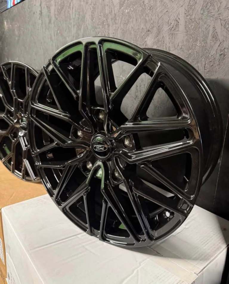 *BRAND NEW* FORD TRANSIT CUSTOM 18” 5x160 ALLOY WHEELS X 4 *GLOSS BLACK* *CLEARANCE PRICE