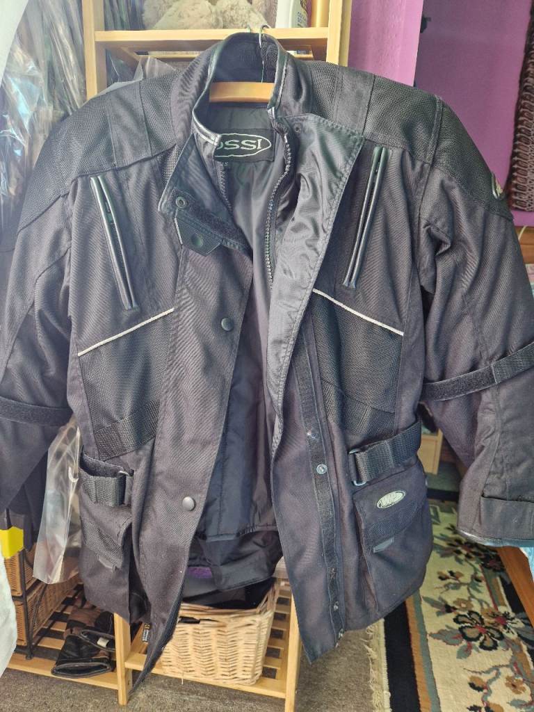 Unisex Riossi Black Motorcycle Jacket