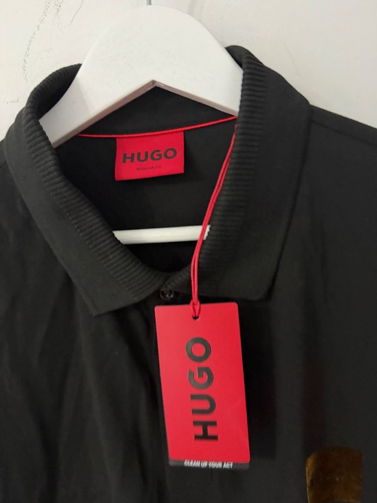 Hugo Boss Dereso_V Black Polo Shirt - Brand New with Tags