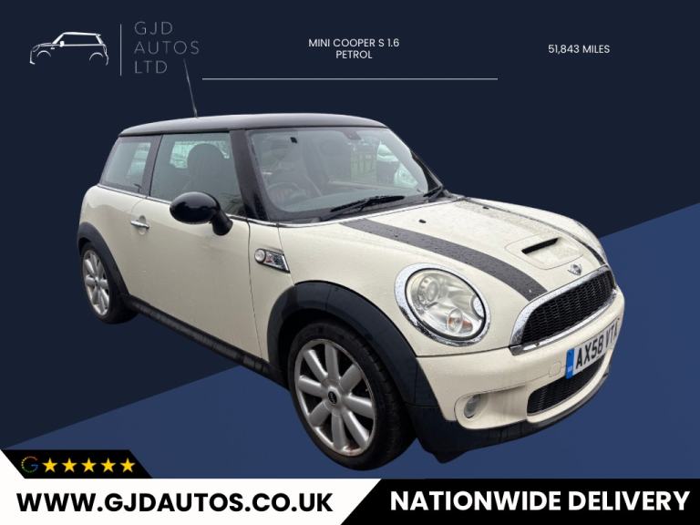 2008 MINI Hatch 1.6 Cooper S 3dr Auto HATCHBACK Petrol Automatic