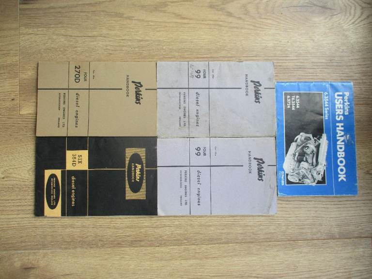 Job lot 5 Perkins diesel engine handbooks