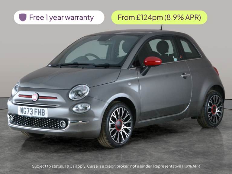 2023 Fiat 500 1.0 Mild Hybrid Red 3dr HATCHBACK PETROL Manual