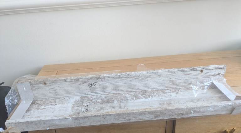 Wooden shelf -free