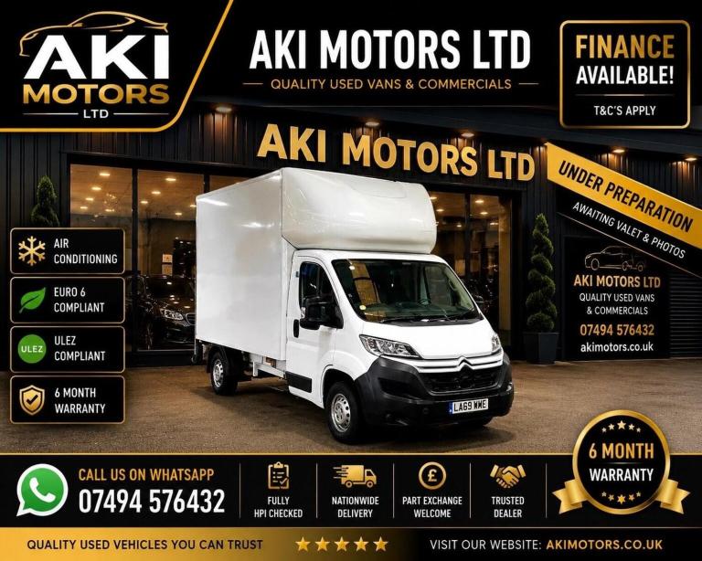 CITROEN RELAY 2.2 BlueHDi 35 Plus Ready To Run Luton L3 Euro 6 (s/s) 3dr 2020