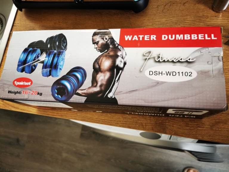 Water dumbbells, new in package! 