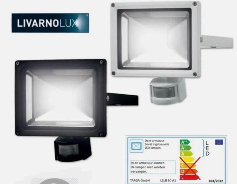 Brand New Livarno Lux 20W LED Spotlight - Black and White