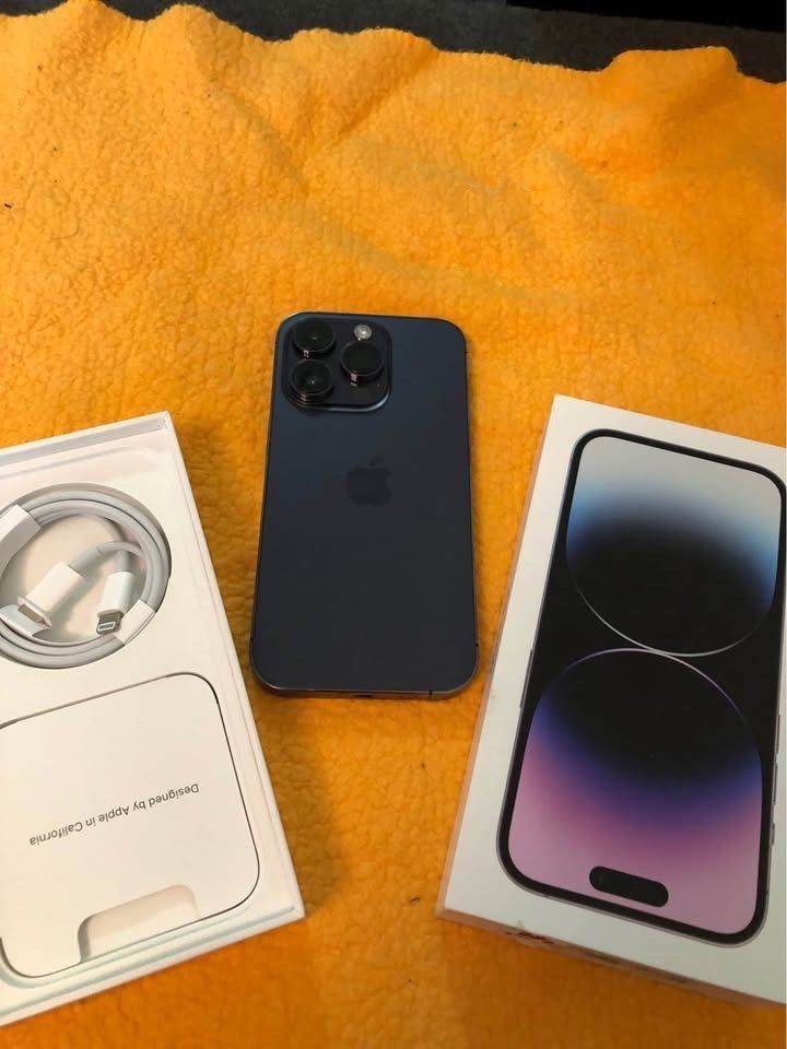 New condition iPhone 14 Pro purple 128gb unlocked in box
