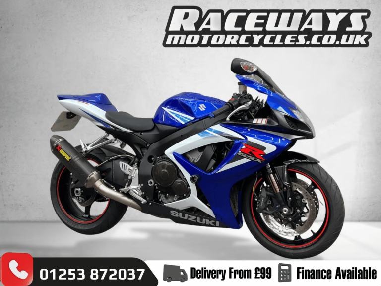 SUZUKI GSX-R750 BLUE AND WHITE 2006 06 REG 