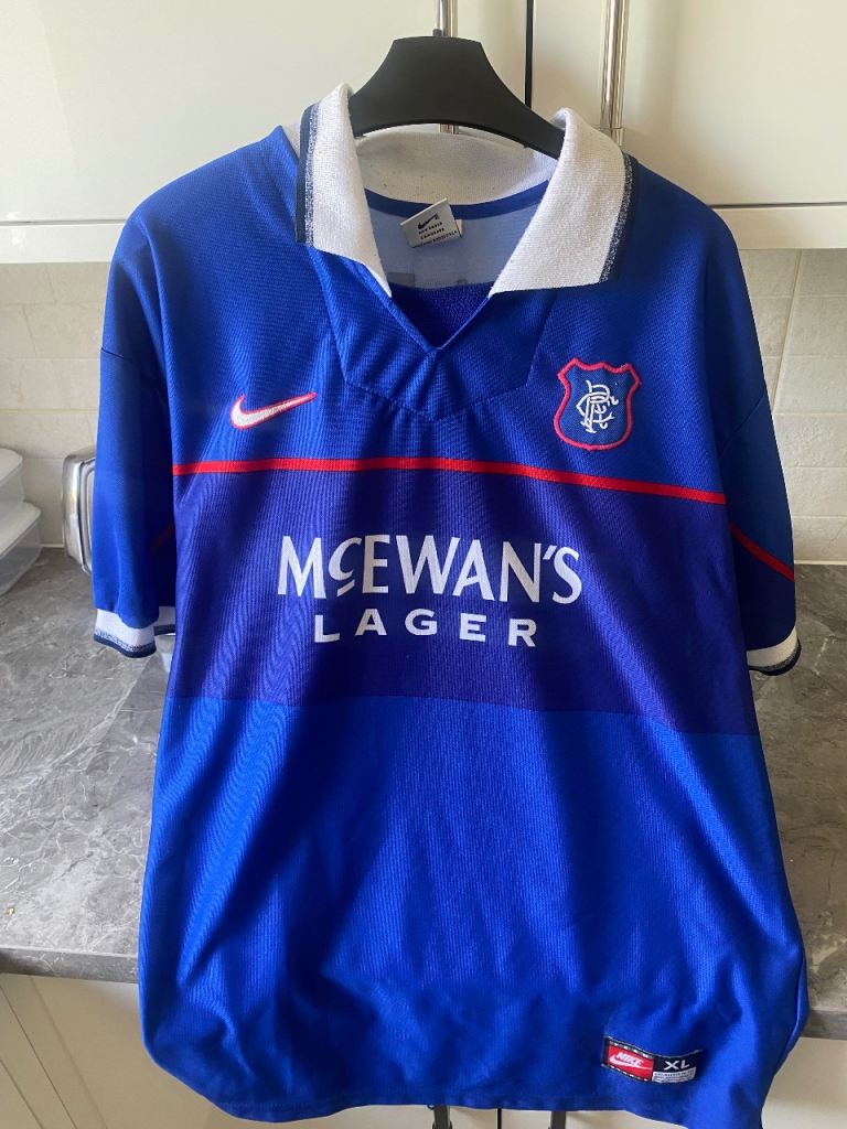 Rangers Nike Home & Diadora Away Football Shirts - Good Condition