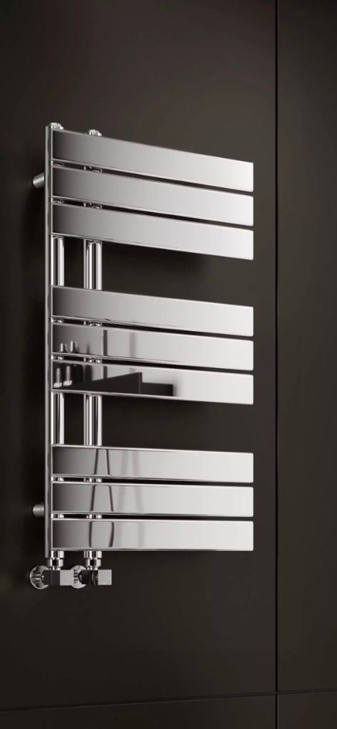 Seville Chrome Designer Flat Panel Heated Towel Rail 800x450mm