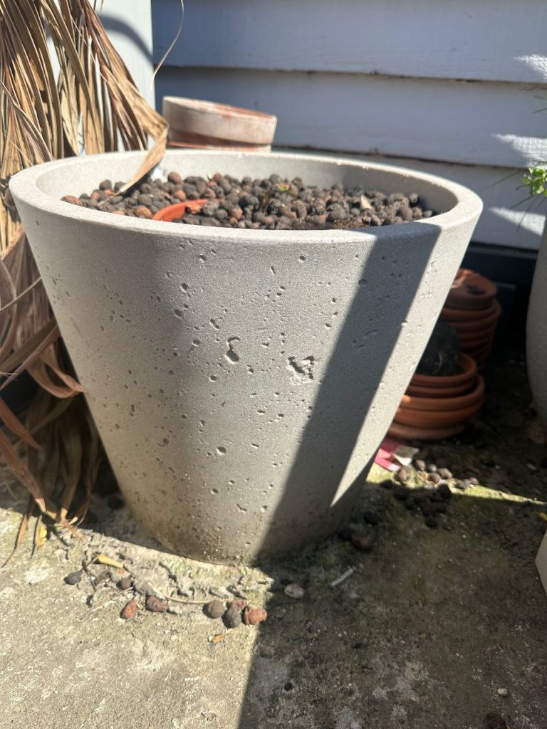 Concrete plant pot 