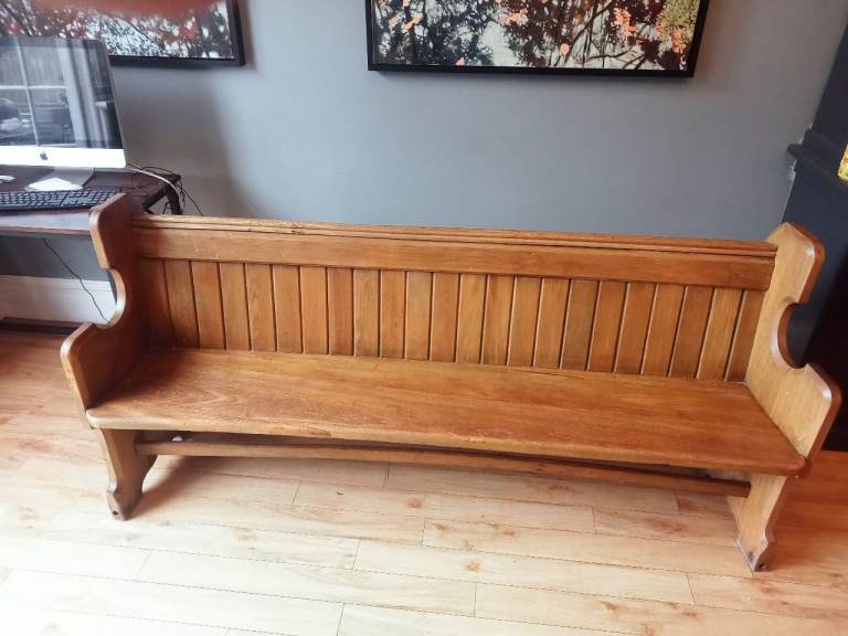Oak Church Pew Bench