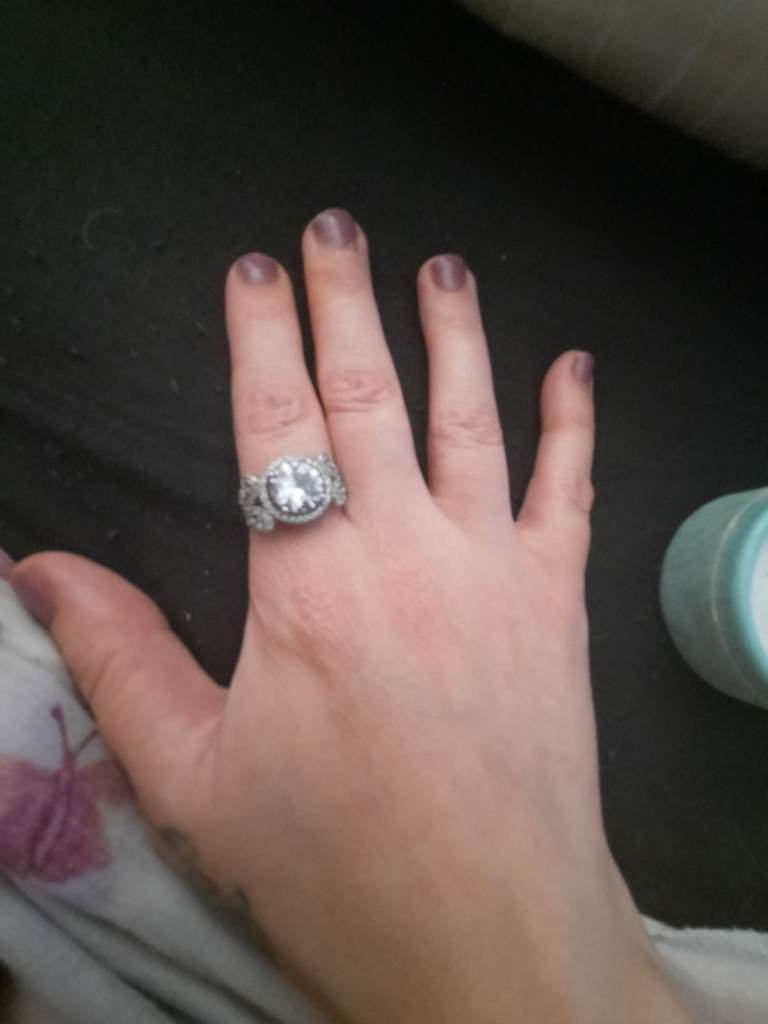 Sterling silver 925 cubic Zirconia ring