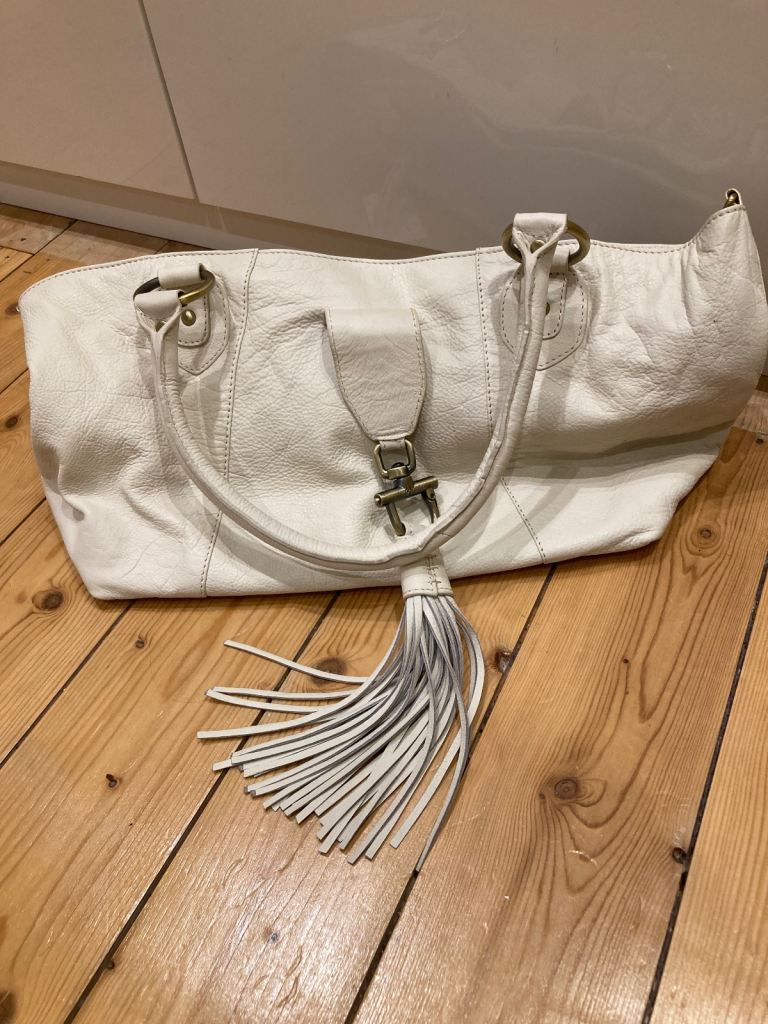 Patrick Cox Cream Leather Bag