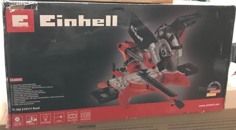 BNIB Einhell TC-SM 2131/1 Dual. Drag, Crosscut And Mitre Saw