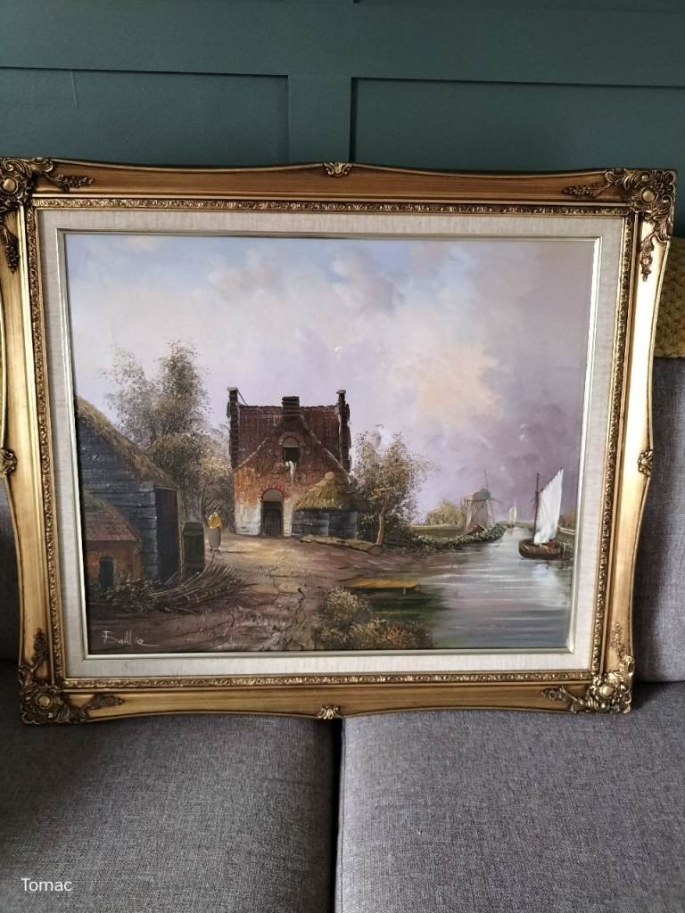 Antique oil painting 