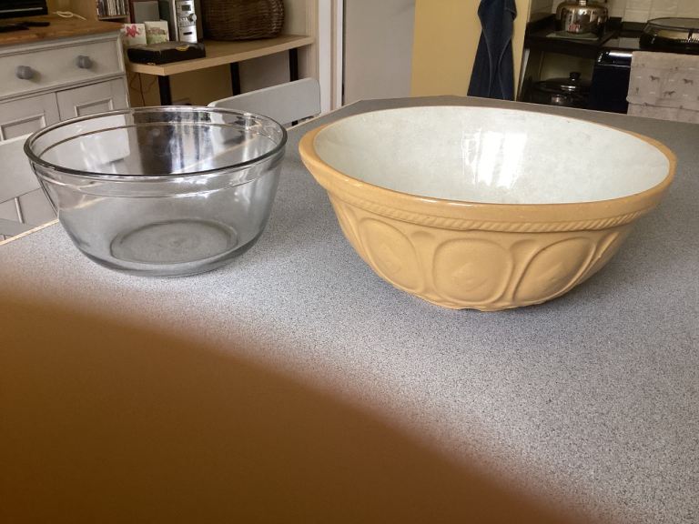 Vintage Green & Co Ltd mixing bowl. Glass mixing bowl