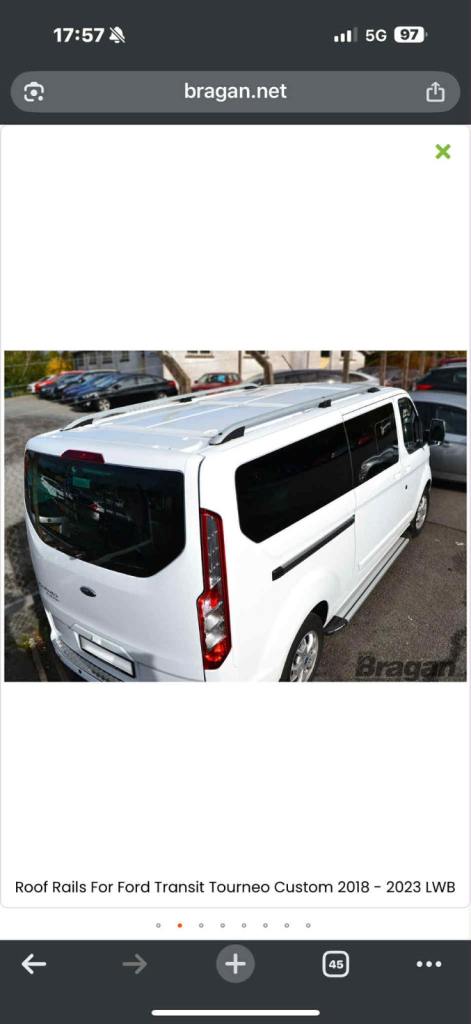 Ford transit lwb roof bars 