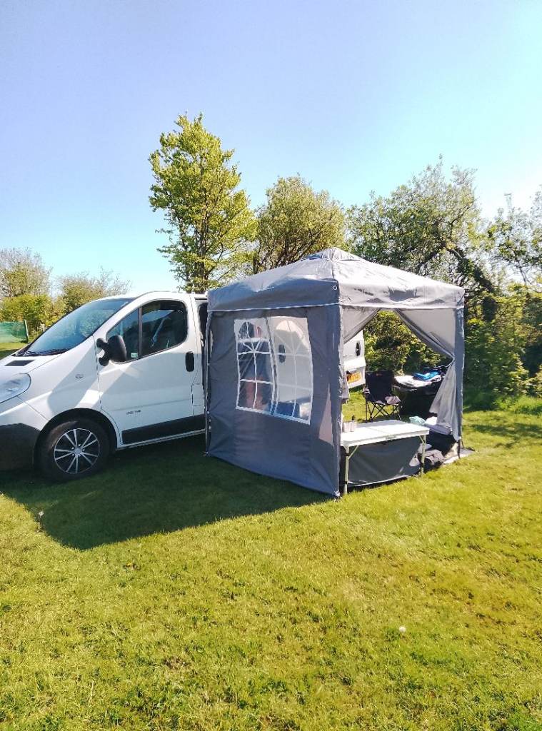 Grey Pop-Up Gazebo / Awning for Camper Van – Good Condition