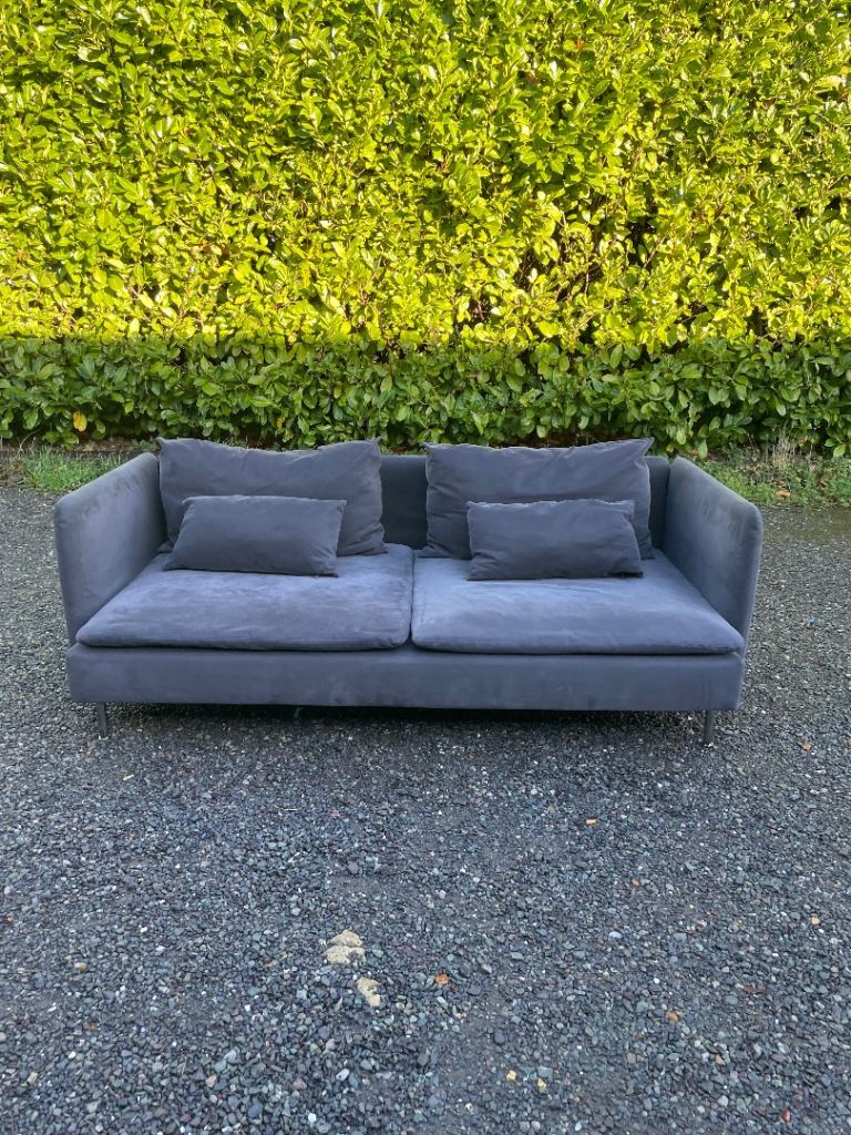 FREE DELIVERY 🥰🚚🥰 IKEA SODERHAMN DARK GREY LARGE 2 SEATER SOFA GOOD CONDITION 