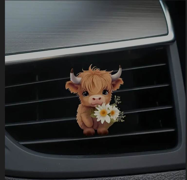 Highland cow car vent air freshener