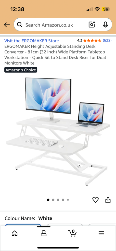 ERGOMAKER Adjustable Standing Desk Converter