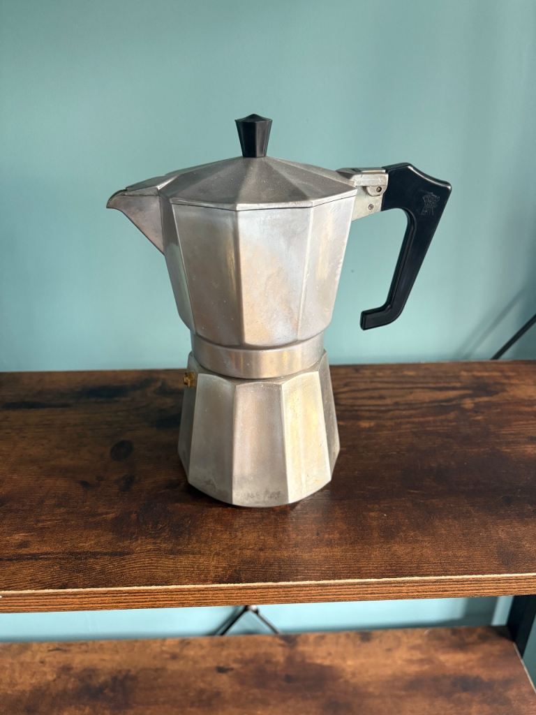 Sturdy Metal Moka Pot Coffee Maker – Good Condition