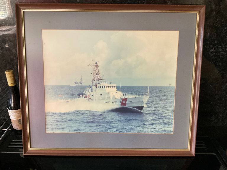 Large Framed photo of U.S. Coastguard Ship Farallon Island Class Patrol Boat