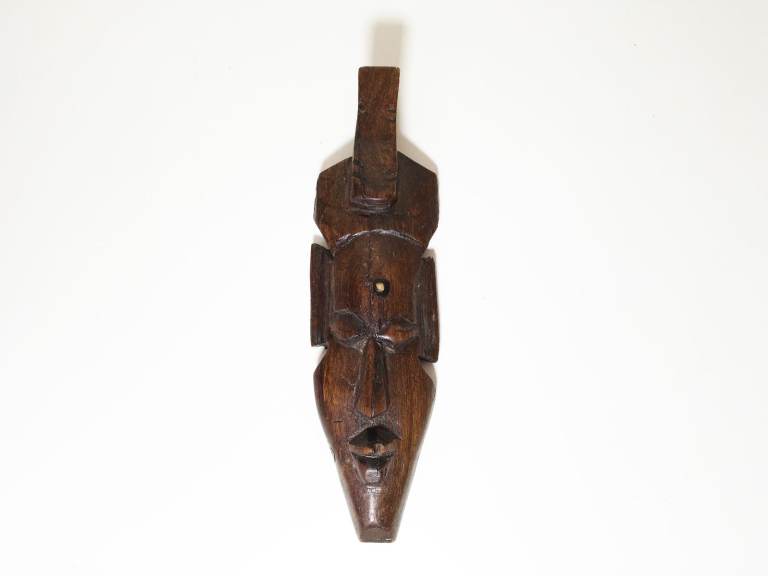 1970s African Mask - hand carved wood 1980s