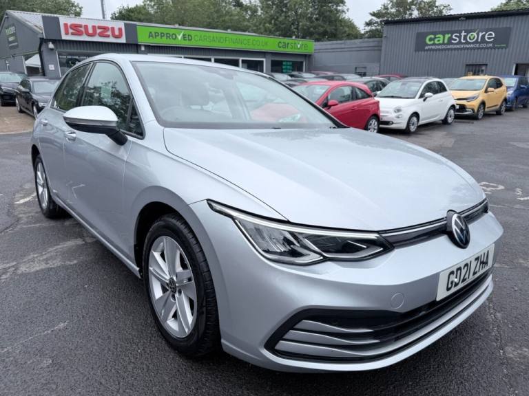 2021 Volkswagen Golf Silver 1.5 TSI Life hatchback, 49,700 miles, Euro 6, 6-speed manual, 16in a ...