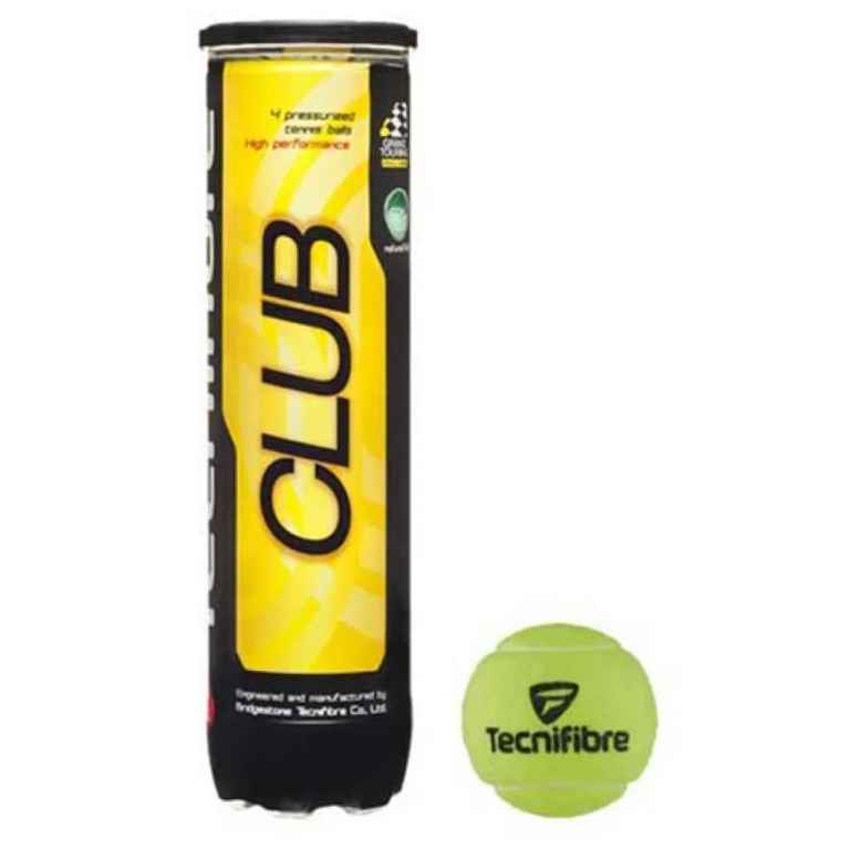 Tecnifibre Club Tennis Balls - tube of 4 - brand new & unused