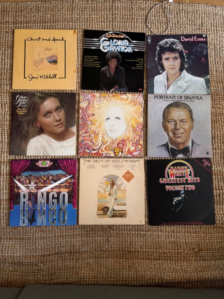 Large Collection of Over 140 Vinyl Records - 50s, 60s, 70s, 80s