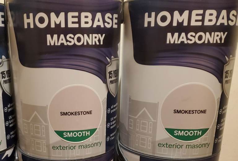 Masonry Paint Smokestone smooth 2x 5 Litres