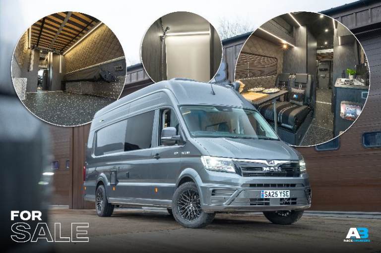 4x4 Super High Roof MAN TGE 180 / Electric Bed Autocruiser / Race Van Motorhome