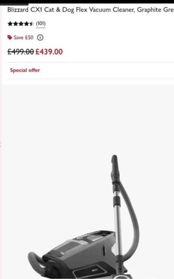 MIELE Blizzard Cat & Dog Vacuum Cleaner – Graphite Grey