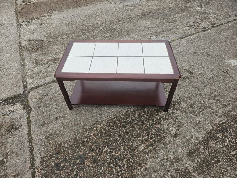 Retro solid wood coffee table
